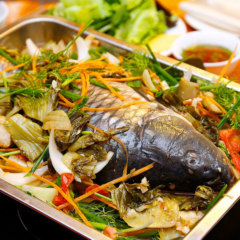 Cá chép om dưa cũng là món ăn ngon không thể bỏ qua trong bữa cơm gia đình