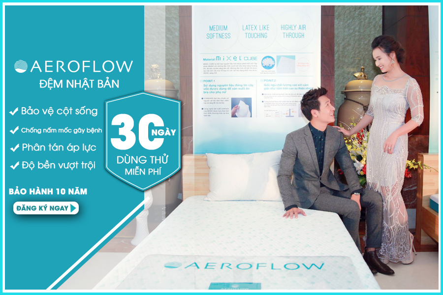 Đệm massage Aeroflow của Nhật
