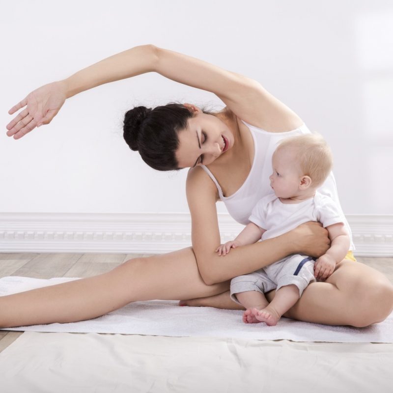 Tập thể dục giúp cho các mẹ sau sinh lấy lại vóc dáng 