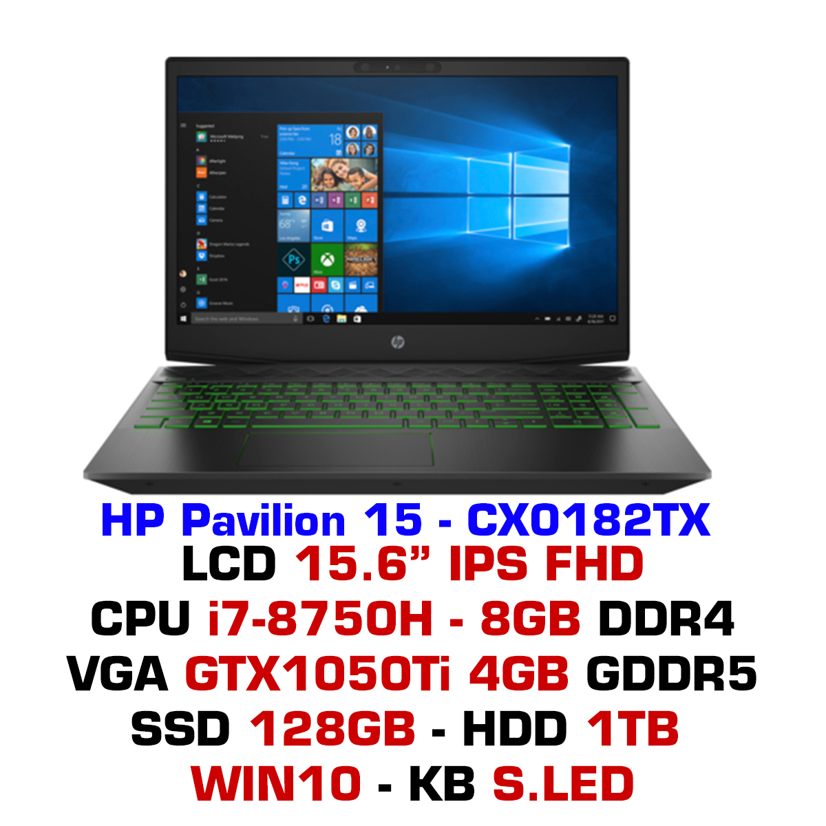Laptop HP Pavilion Gaming 15-cx0182TX 5EF46PA