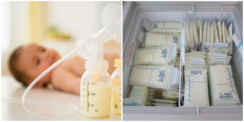 Trữ sữa mẹ trong tủ đông