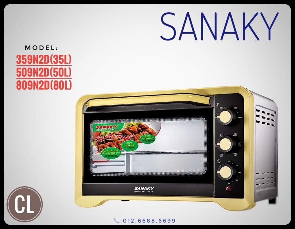 Lò nướng điện Sanaky VH-509N2D