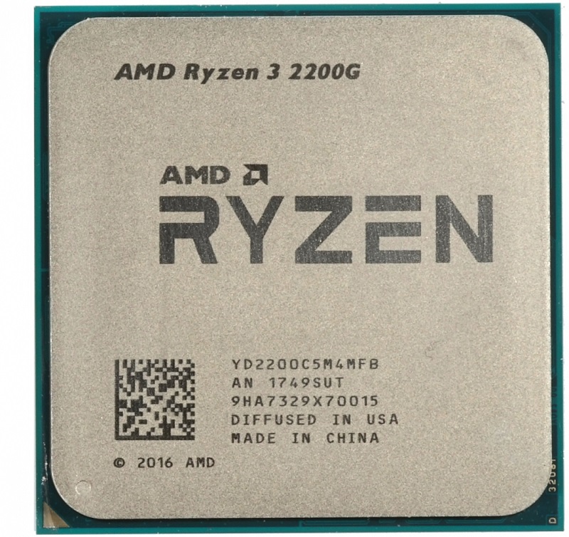 Cận cảnh chip AMD Ryzen 3 2200G