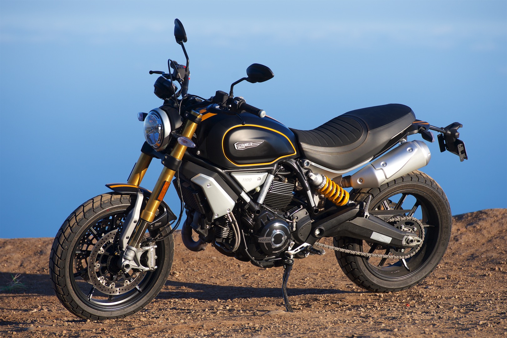 Xe moto Scrambler Sport 1100 thiết kế mang hơi hướng cổ điển 