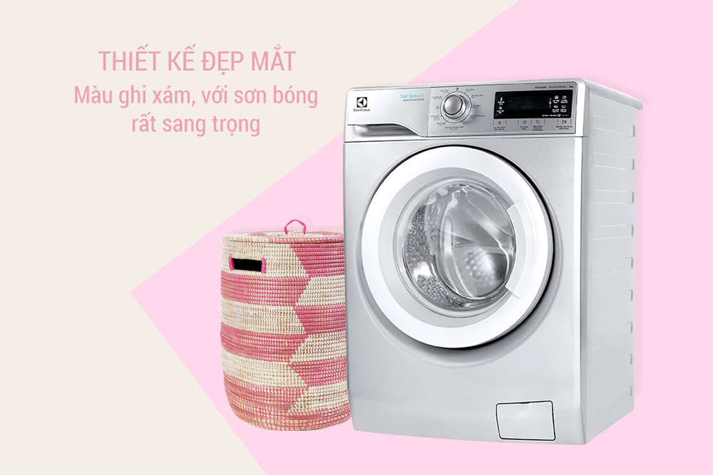 Thiết kế đơn giản, tinh tế và hiện đại của máy giặt Electrolux EWF12938s