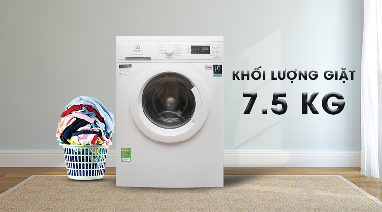 Khối lượng giặt của máy giặt EWF7252DGWA phù hợp với gia đình 4 - 5 người