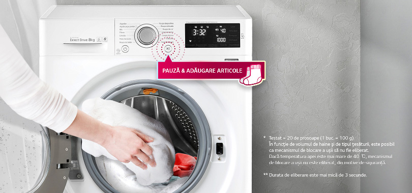Tính năng sấy của máy giặt LG.