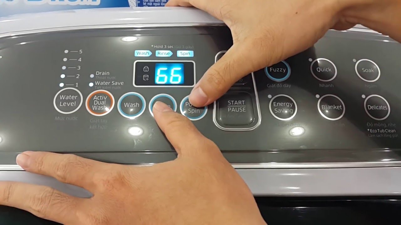 Cách sử dụng máy giặt Samsung Dualwash rất đơn giản