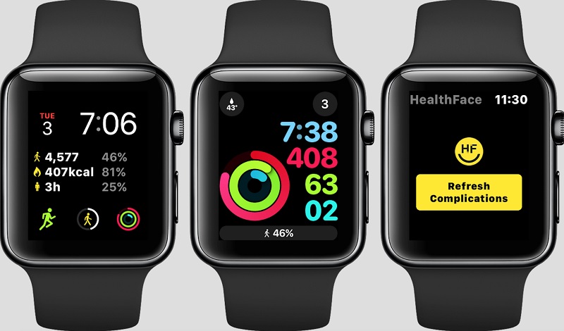 Thông số sức khỏe được hiện trên Apple Watch