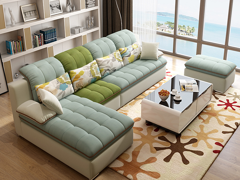 Sofa nỉ thường có màu sắc, mẫu mã trẻ trung và tươi sáng