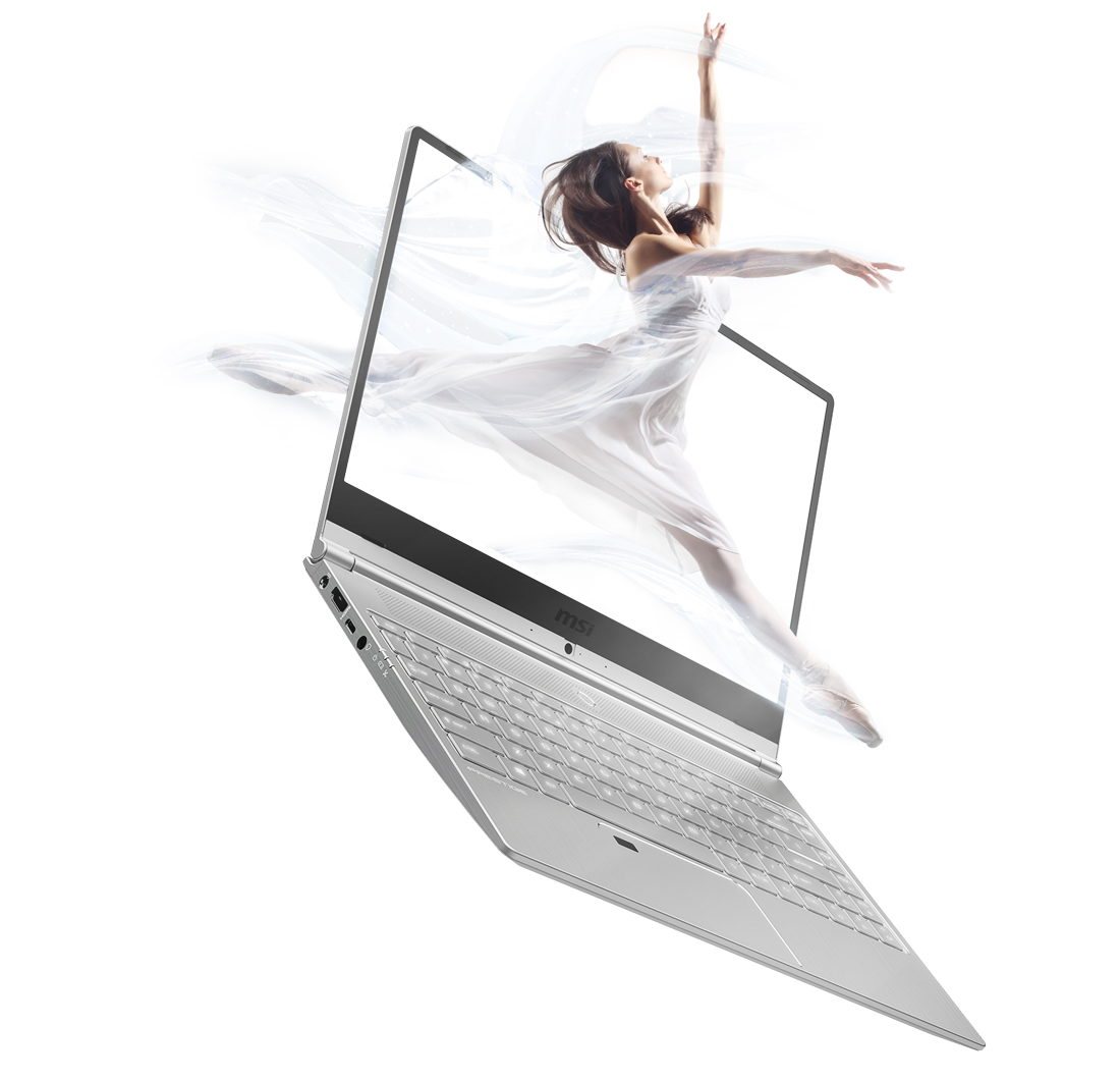 Laptop MSI Prestige PS42 có thể xoay màn hình 180 độ