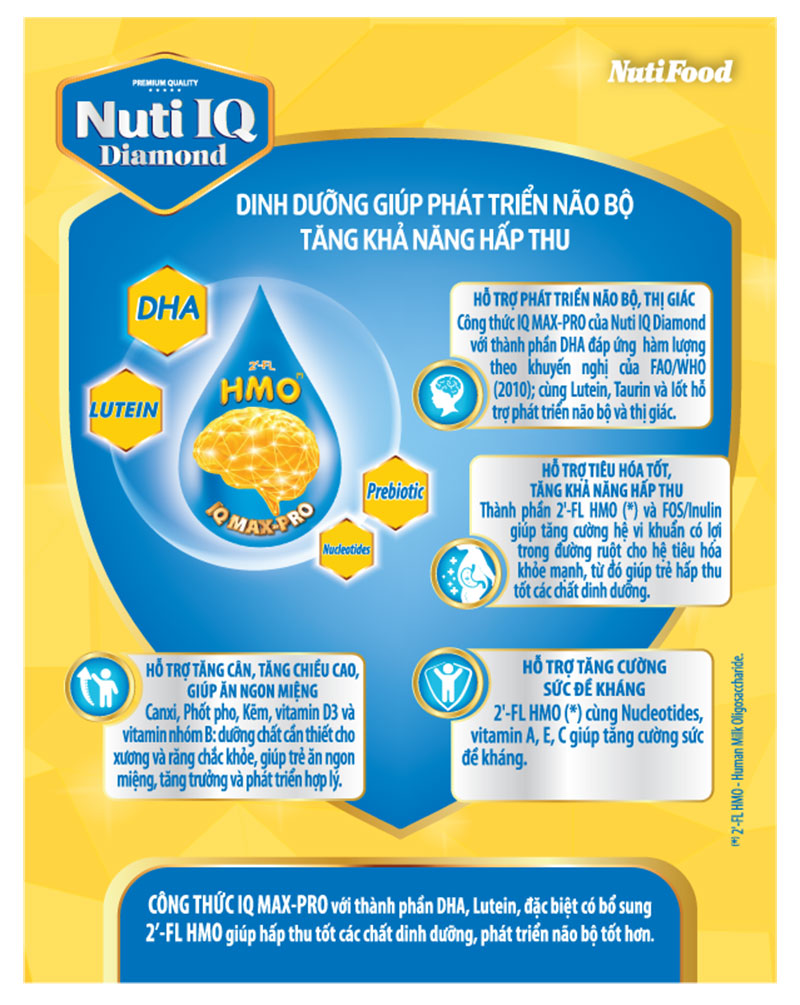 Nuti IQ Diamond hỗ trợ bé phát triển toàn diện
