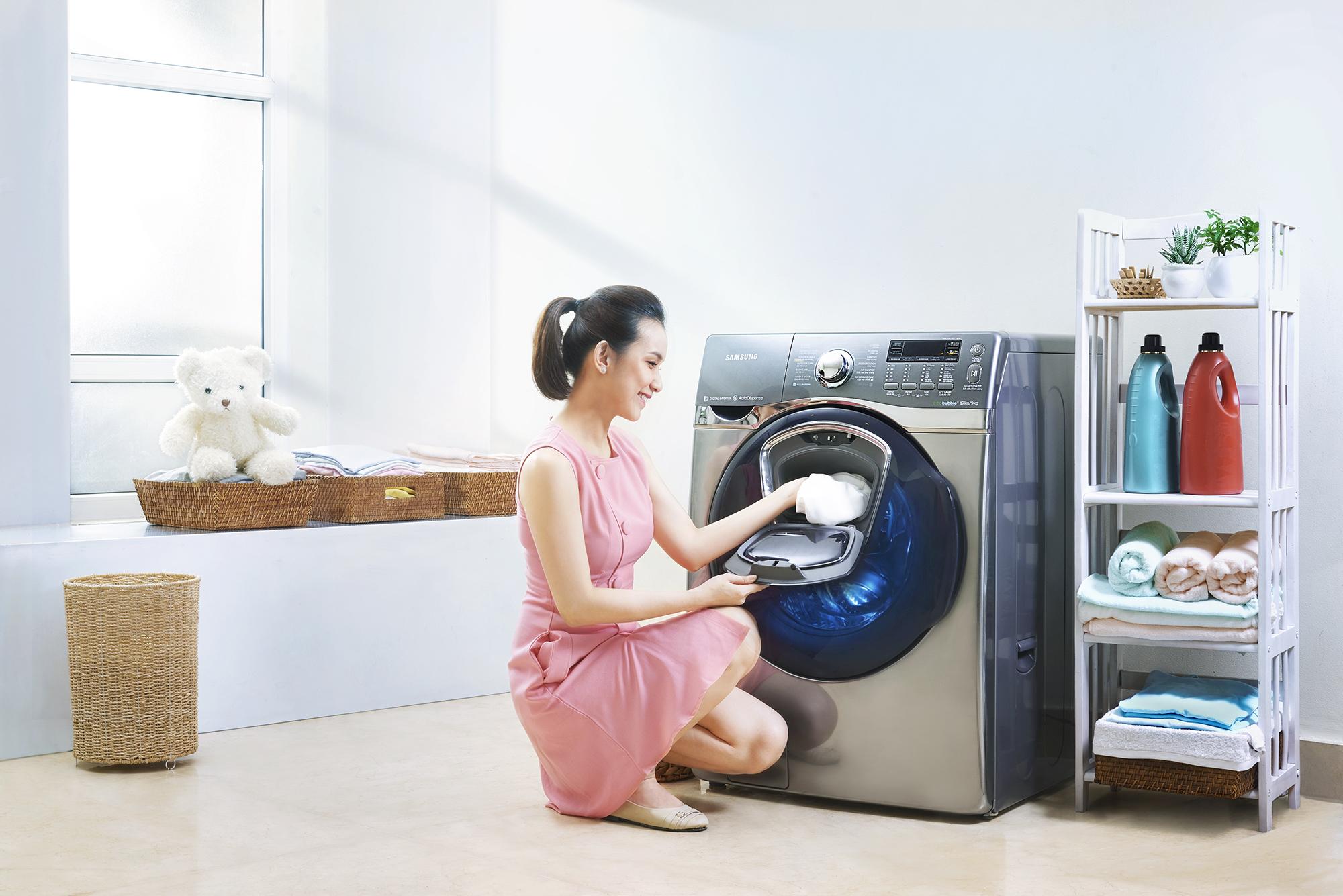 Máy giặt Samsung với chất lượng giặt và các tính năng vượt trội (Nguồn: Kenh14.vn)