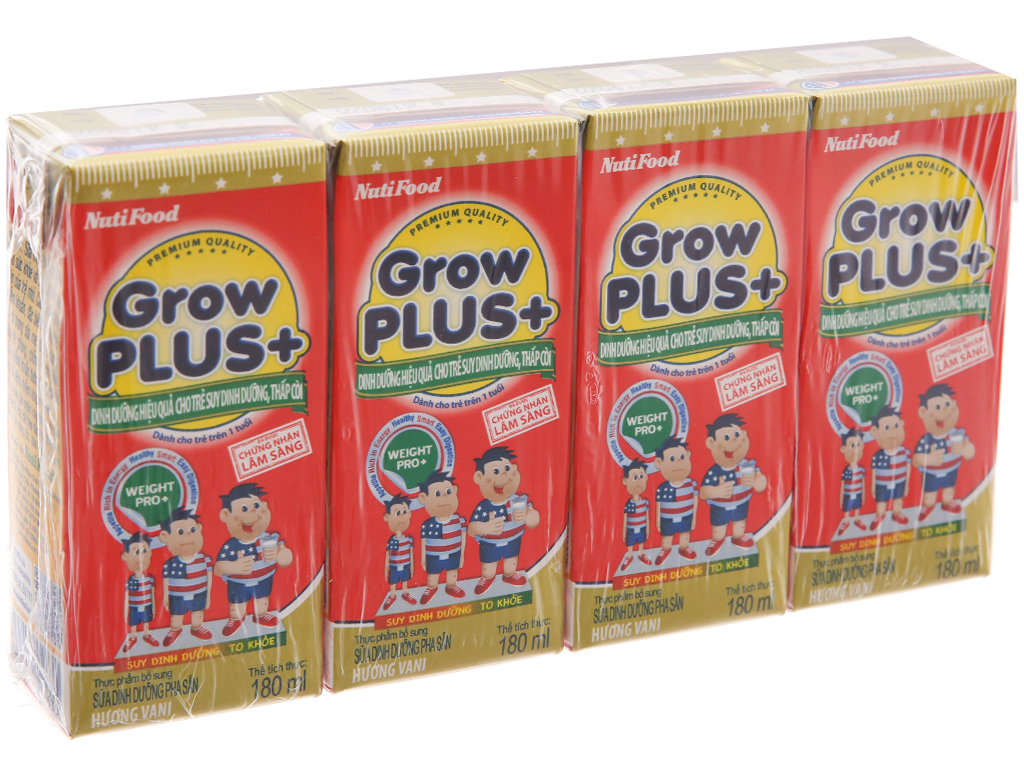 Grow Plus của Nutifood tập trung vào phát triển chiều cao cho trẻ nhỏ
