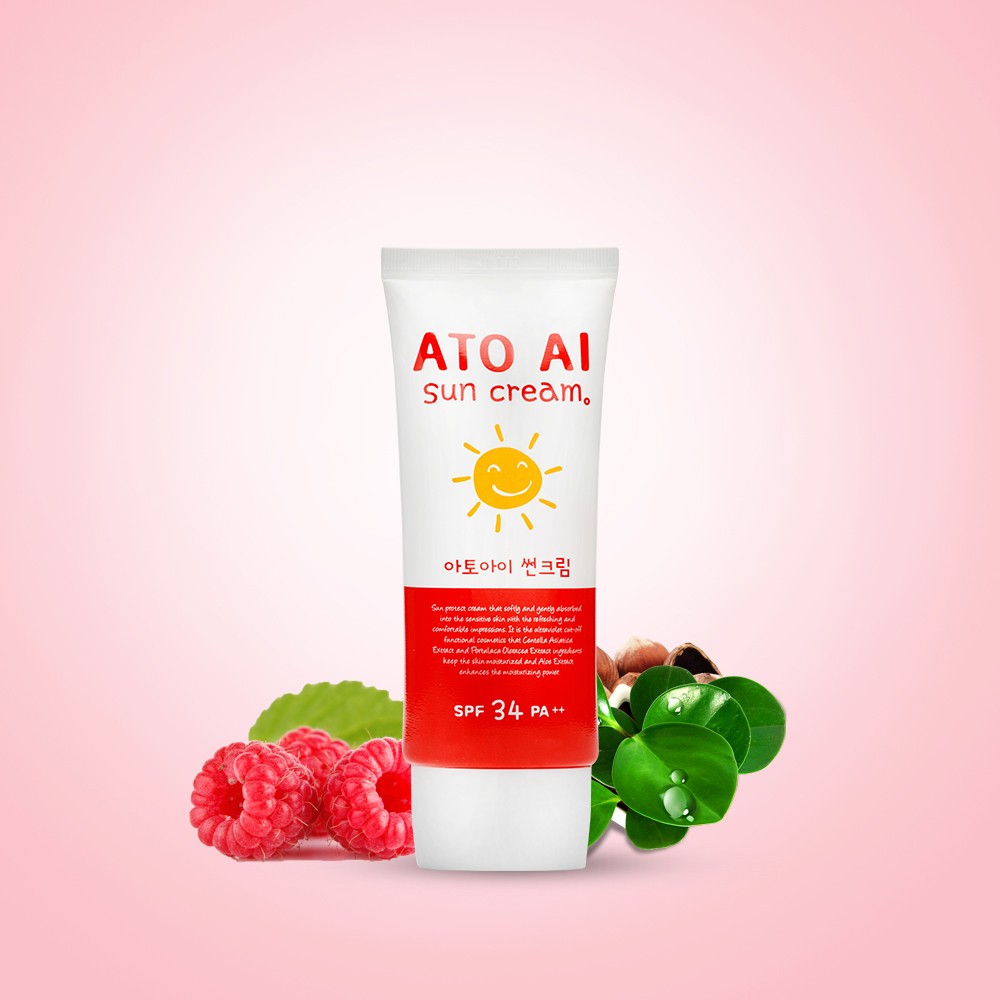 ATO AI - Kem chống nắng kiêm dưỡng ẩm an toàn cho bé yêu