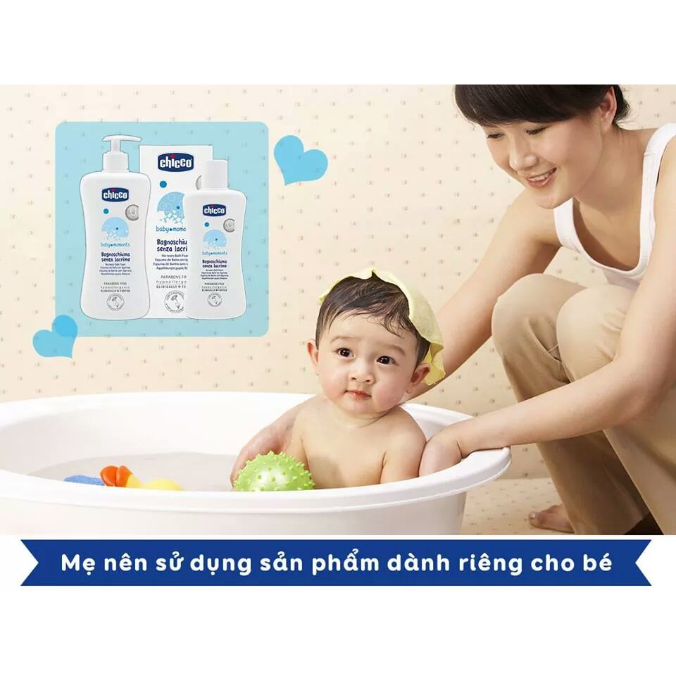 Sữa tắm chiết xuất yến mạch OM+ Chicco giúp bảo vệ bé khỏi vi khuẩn gây hại 