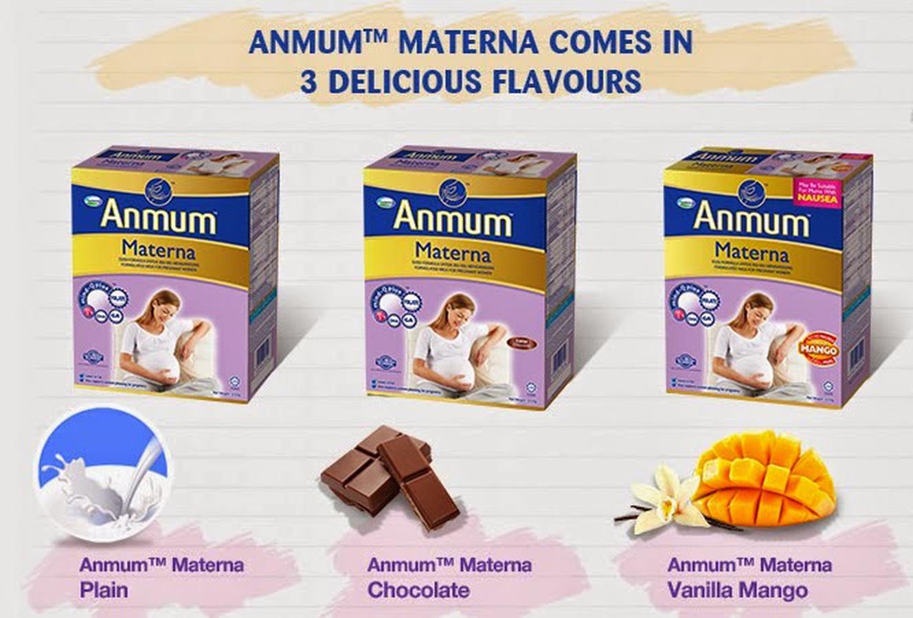 Sữa cho bà bầu Anmum Materna với nhiều vị khác nhau đảm bảo nguồn dinh dưỡng