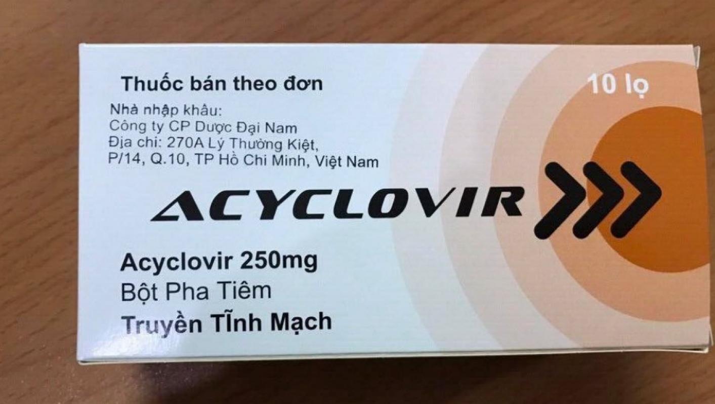 Thuốc Acyclovir dạng bột pha tiêm