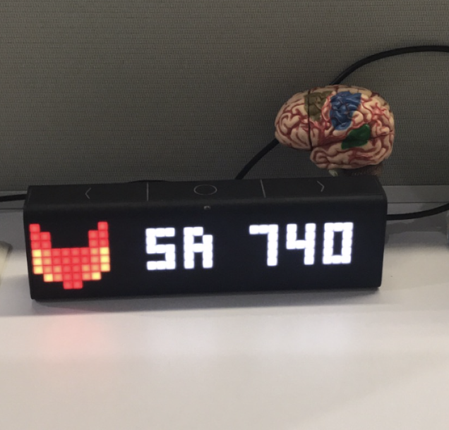 Screenshot of LaMetric clock