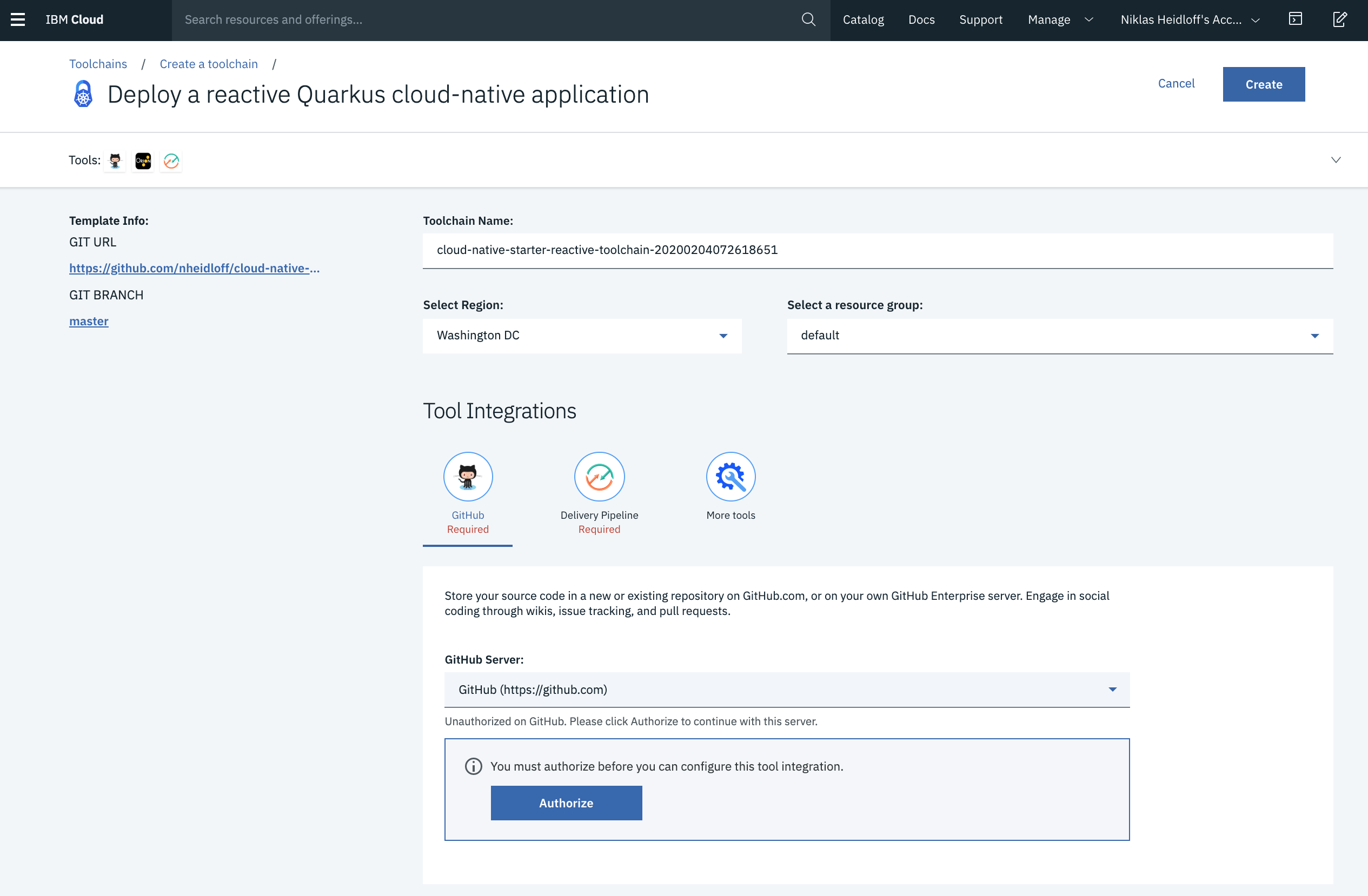 GitHub - nheidloff/cloud-native-starter-reactive-toolchain: Toolchain ...
