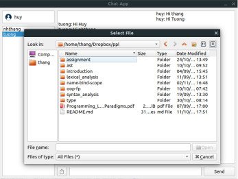 File transfer GUI