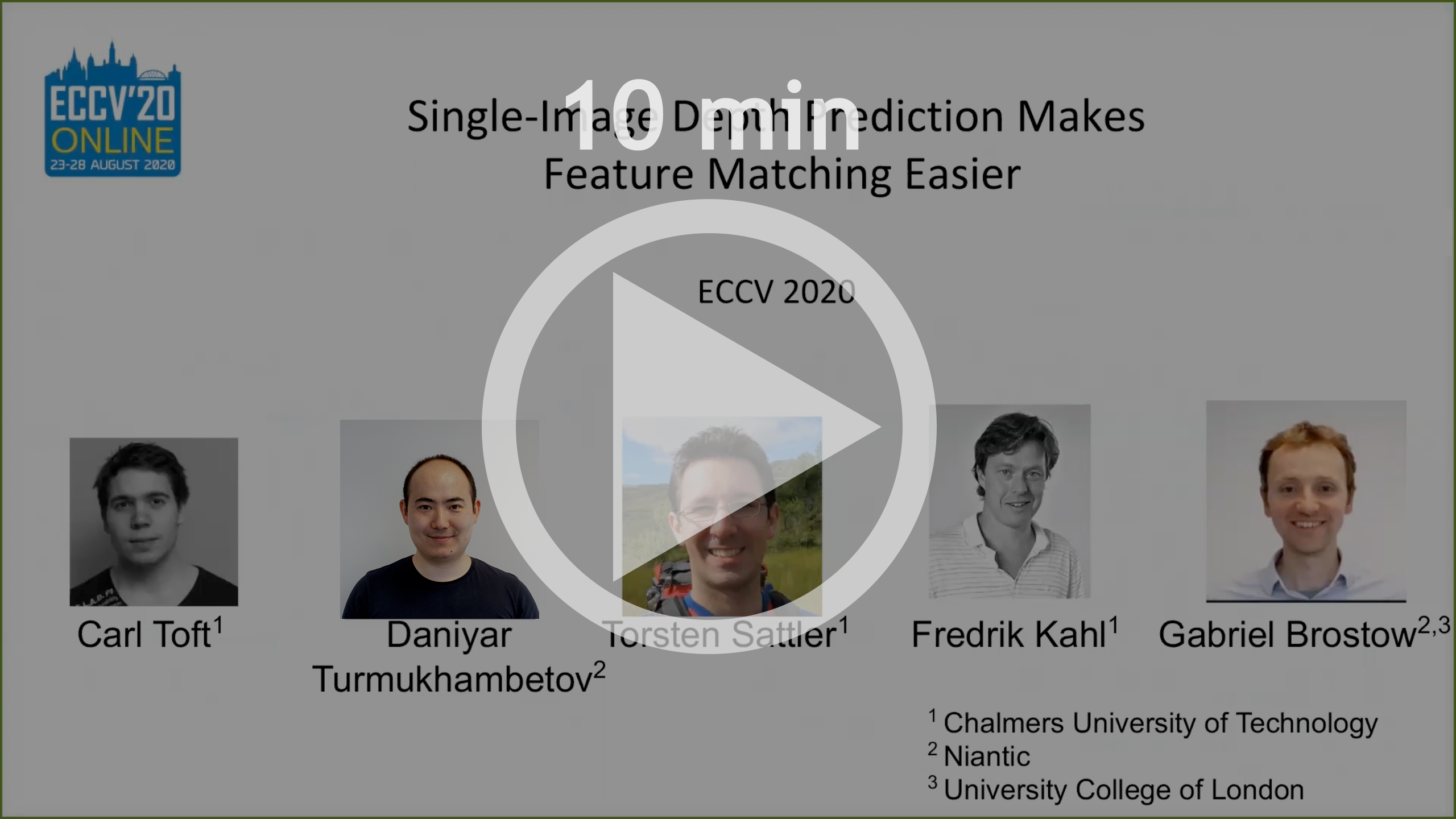 10 minute ECCV presentation video link