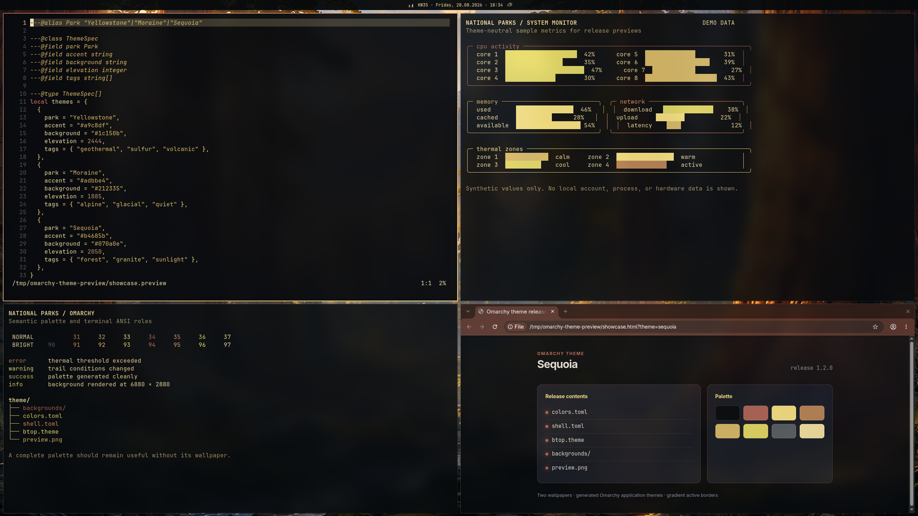 Sequoia desktop preview