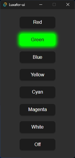 Illustration of the Luxafor-ui app