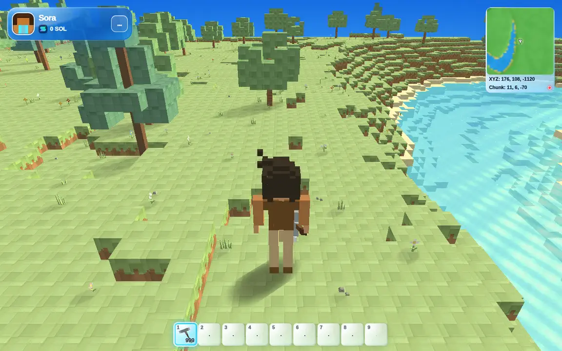 NICECHUNK gameplay rendered by Chunk.js