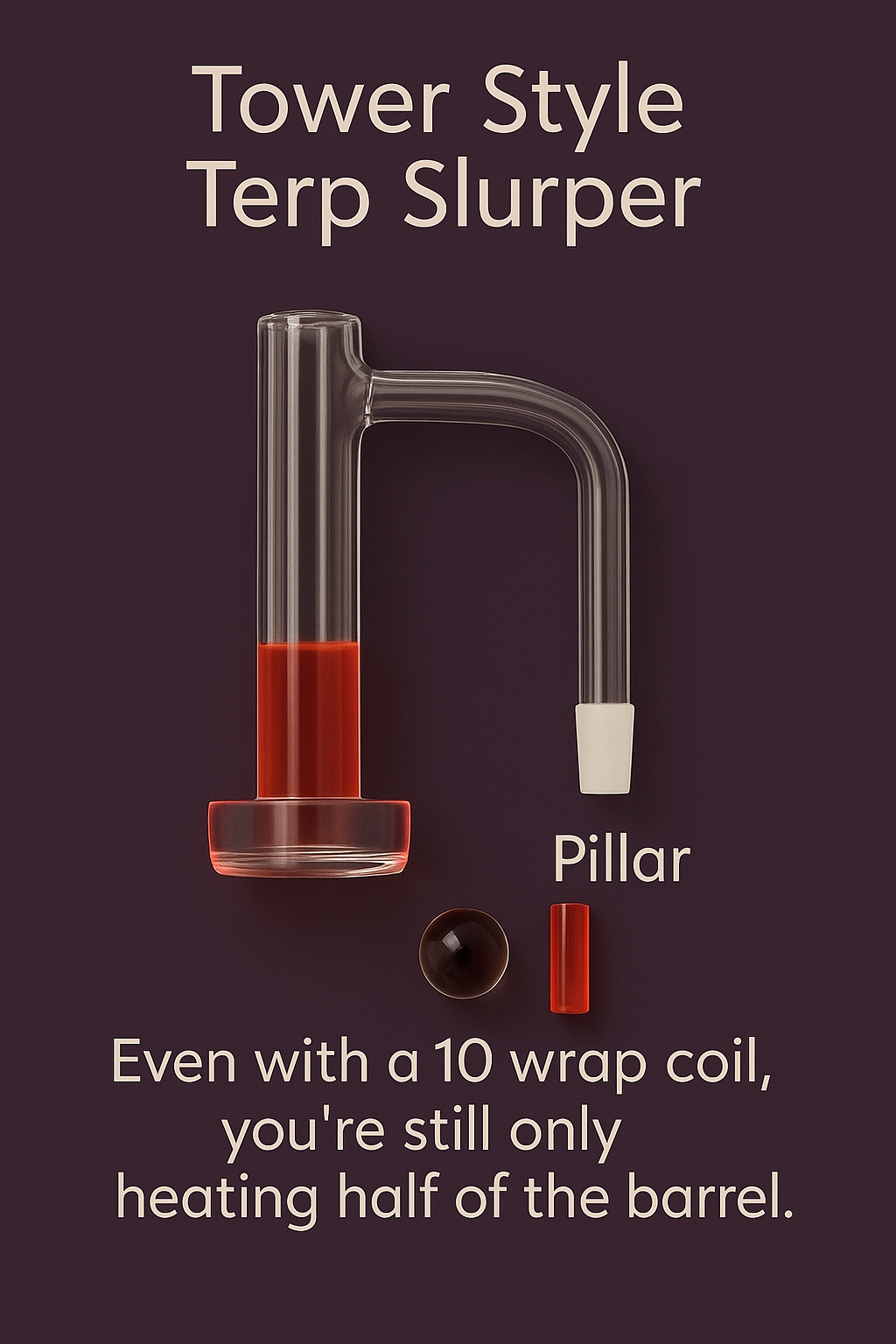 Coil wraps only cover half the barrel