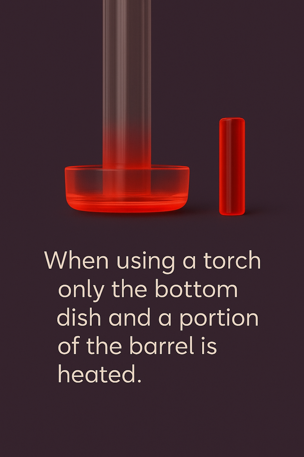 Torch only heats the bottom