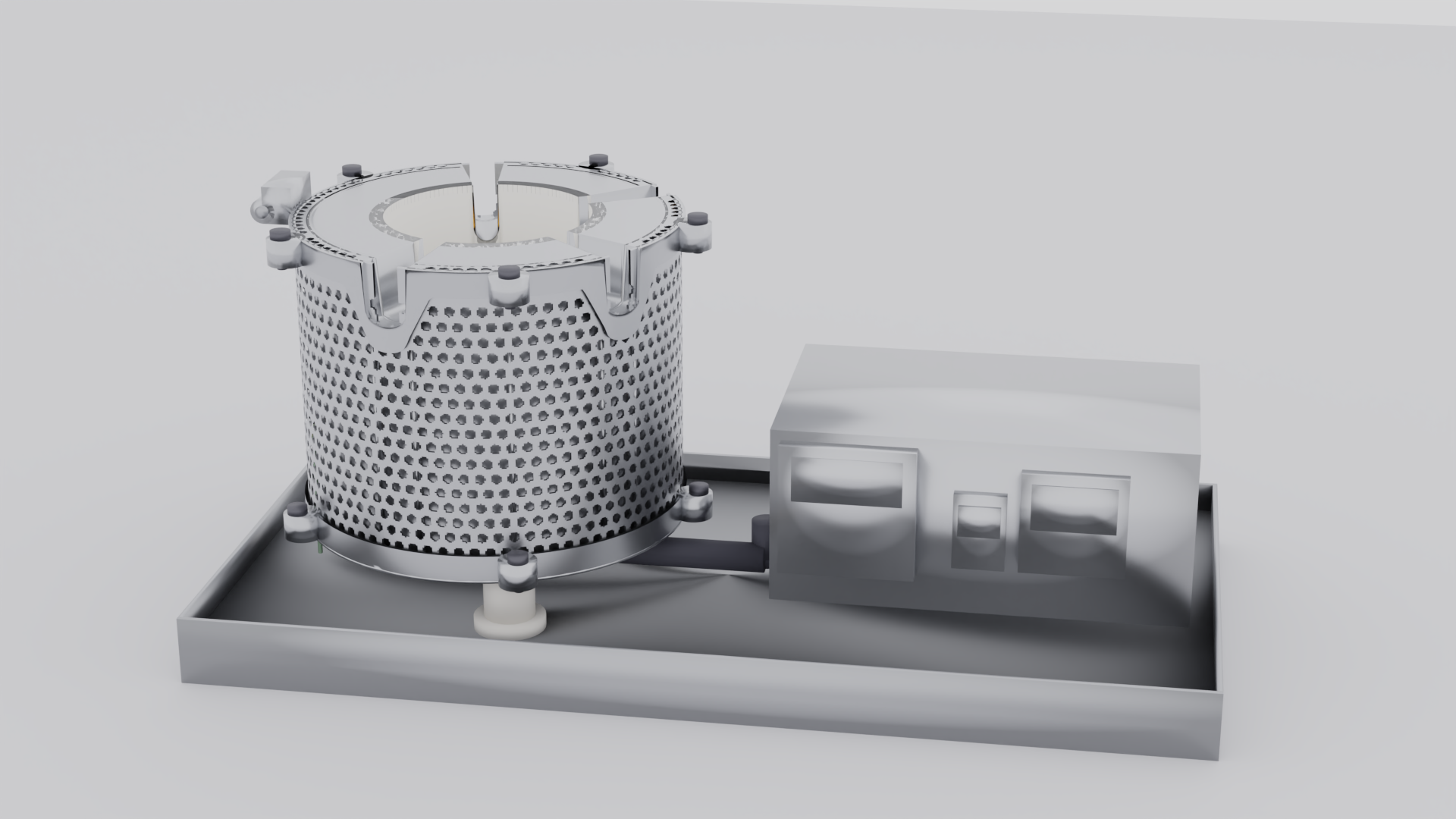 Nice Dreamz Heat & Clean Glass Oven - Lid Removed