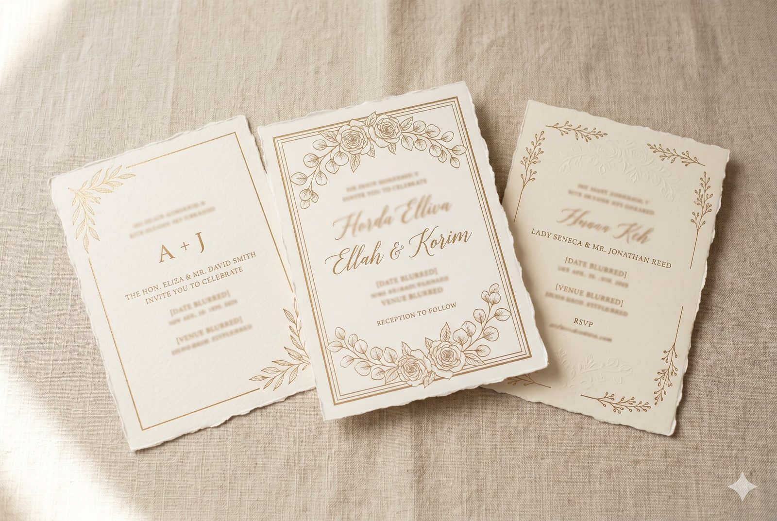 Wedding invitation templates