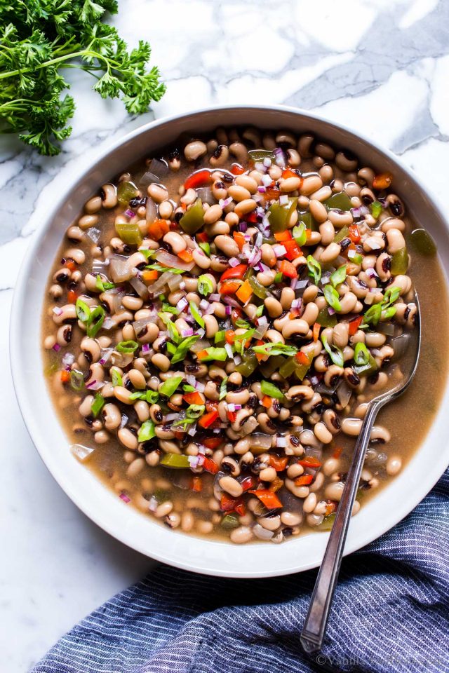 Black Eyed Peas and Greens
