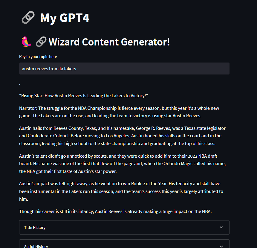 Wizard Content Creator