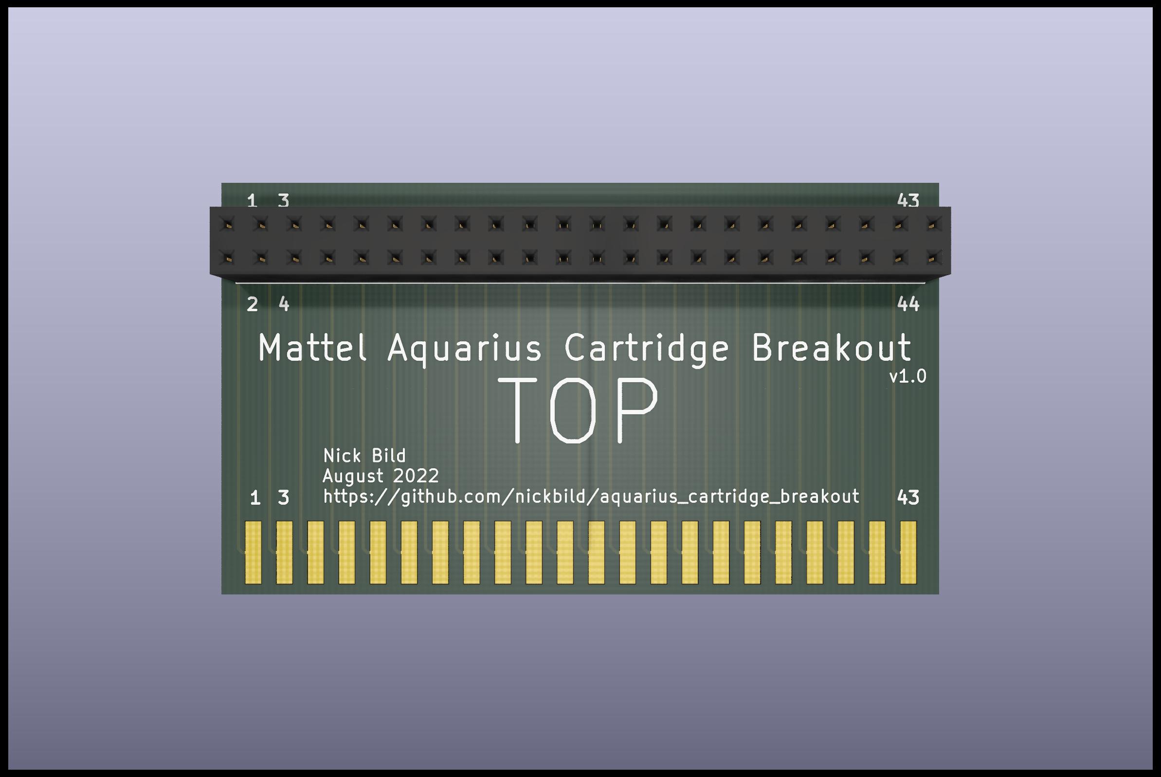 GitHub - nickbild/aquarius_cartridge_breakout: This PCB provides access ...