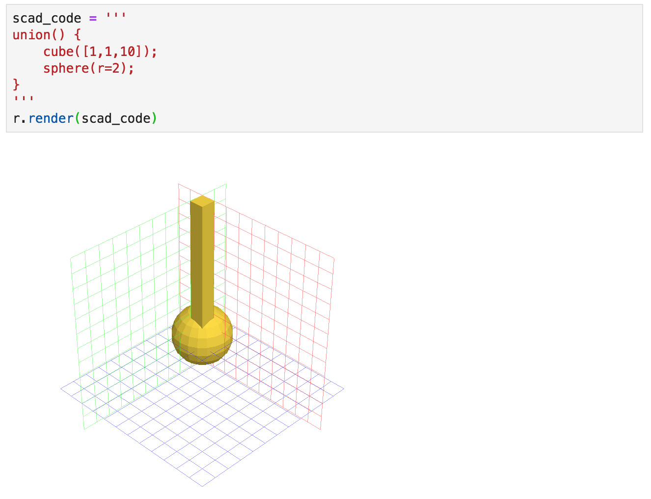 openscad example