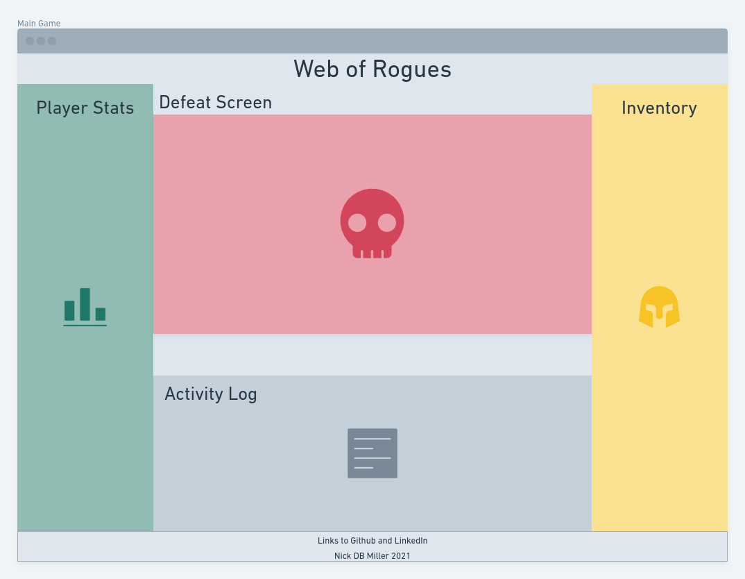 Victory Screen for Web of Rogues