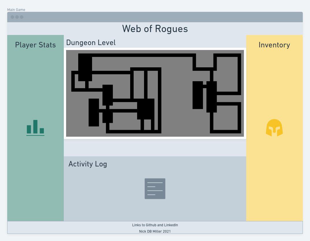 Main Game for Web of Rogues