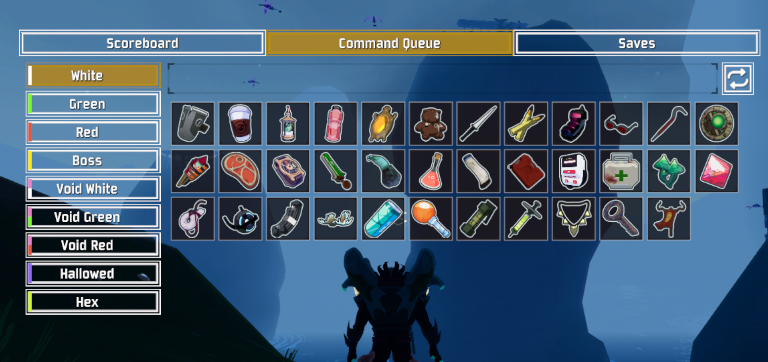 The Command Queue page