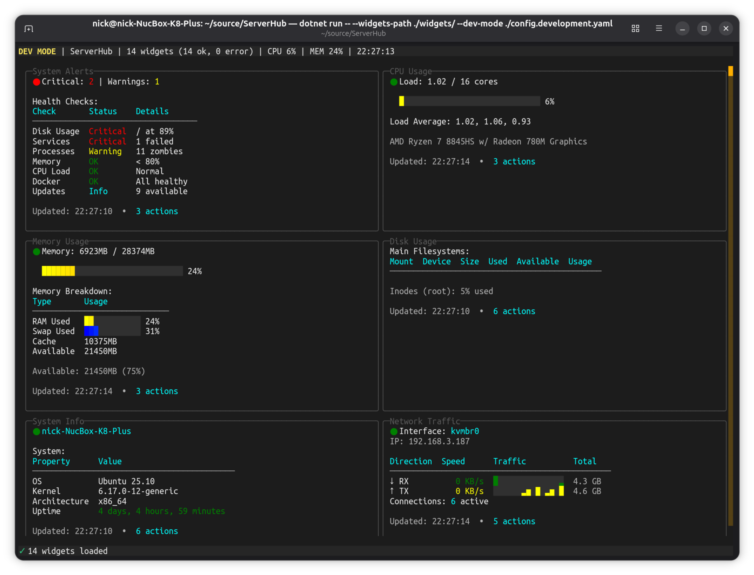 ServerHub Dashboard