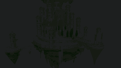 Landing on Laputa and walking into the keep