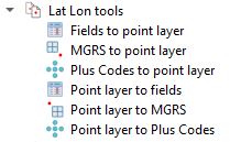 Lat Lon Tools processing toolbox