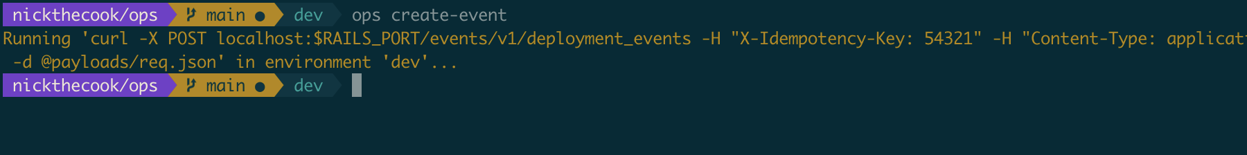 ops create-event output