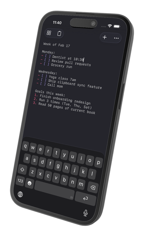 Itsypad for iPhone
