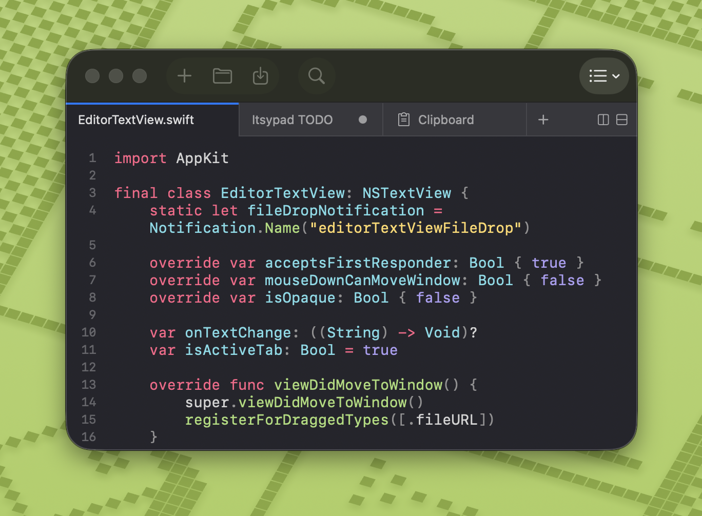 Itsypad screenshot