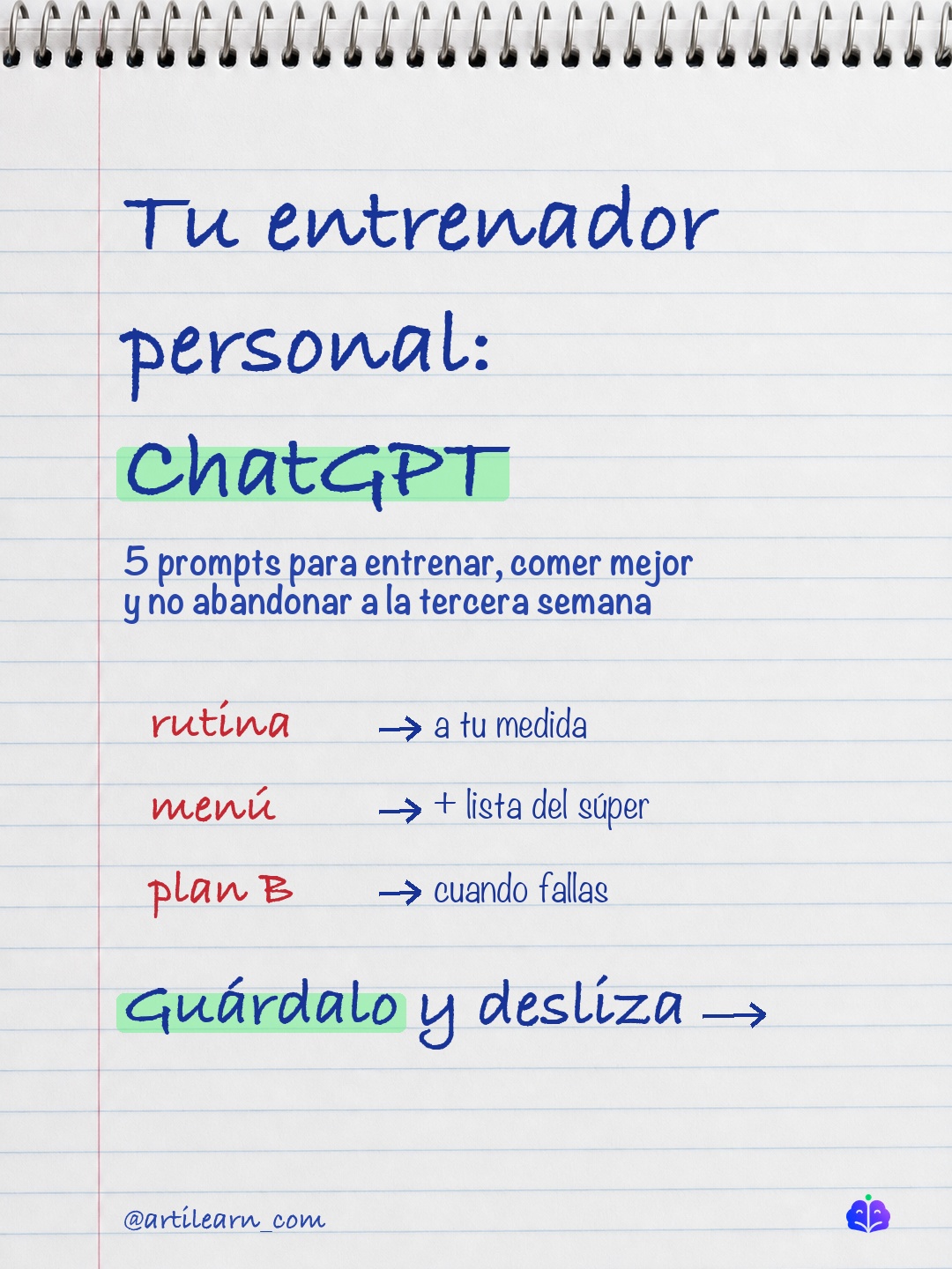 Portada: ChatGPT como entrenador personal