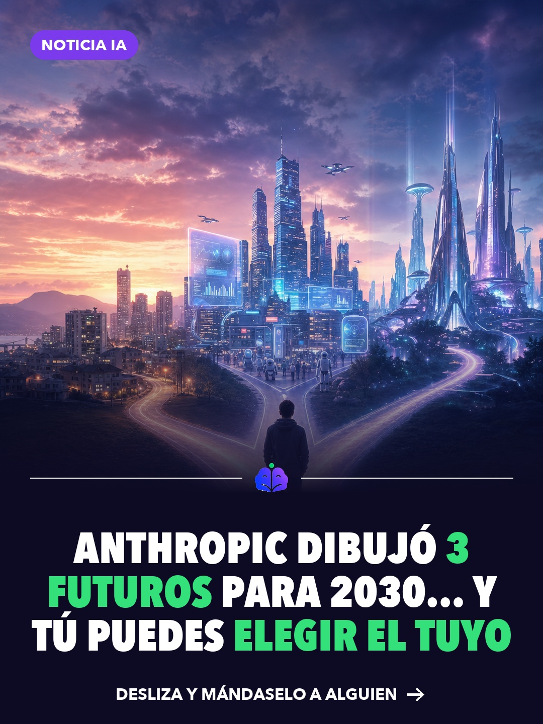 Portada: los 3 futuros de Anthropic para 2030