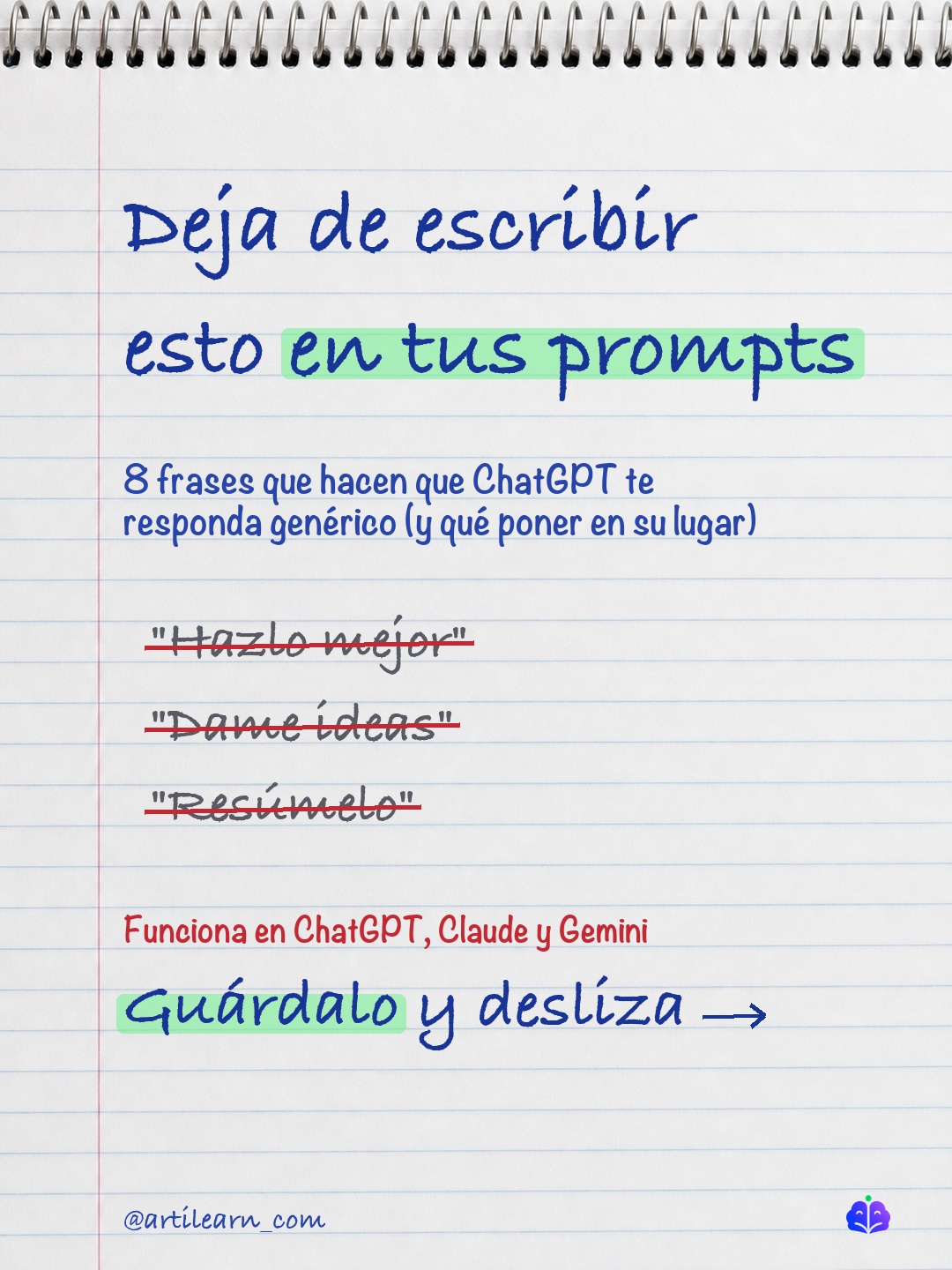 Portada: frases que arruinan tus prompts