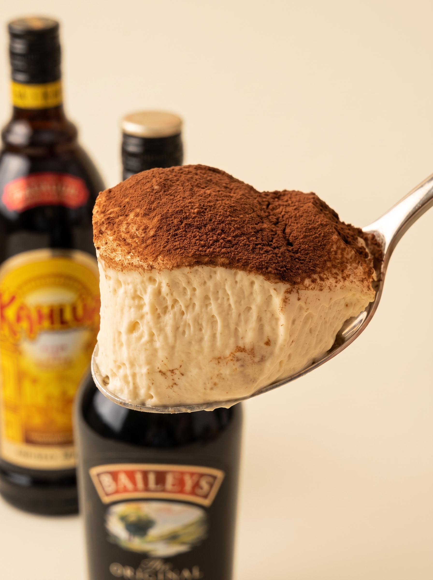 Classic alcoholic tiramisu for mobile dessert cart in Penang